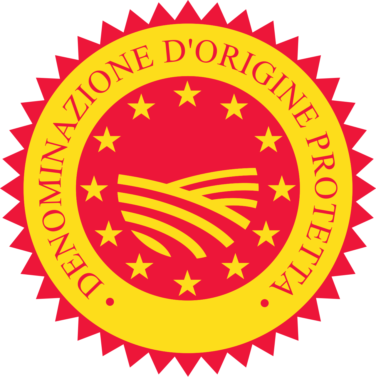 Logo DOP — Denominazione di Origine Protetta Prosciutto Toscano, certificazione Ghelli S.p.A.
